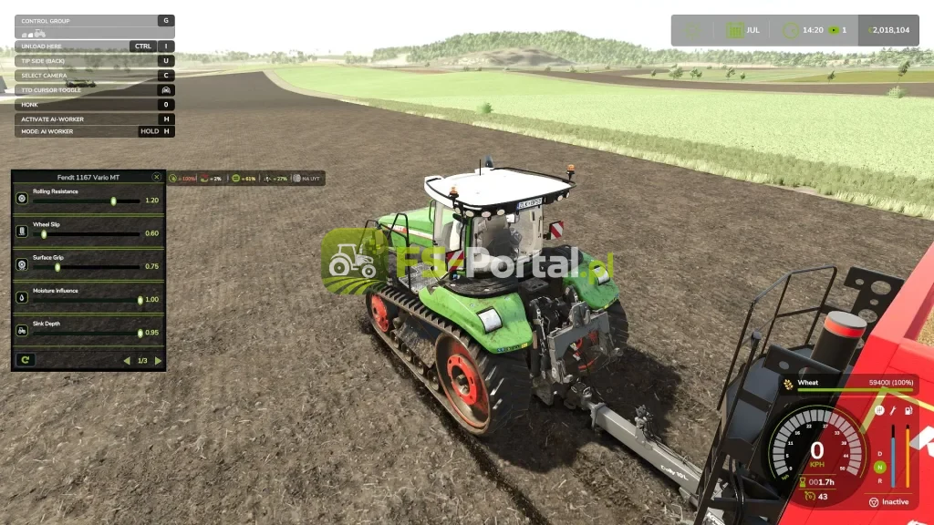 Tractor Terrain Dynamics