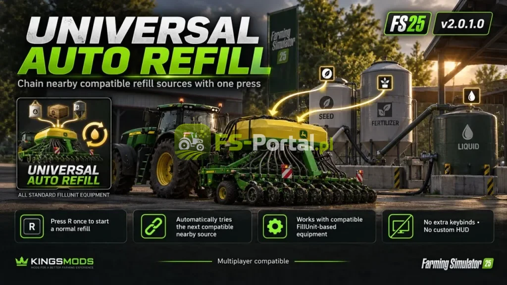 Universal Seeder Auto Refill