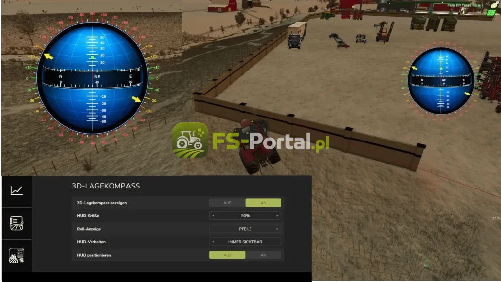 3D Attitude Compass