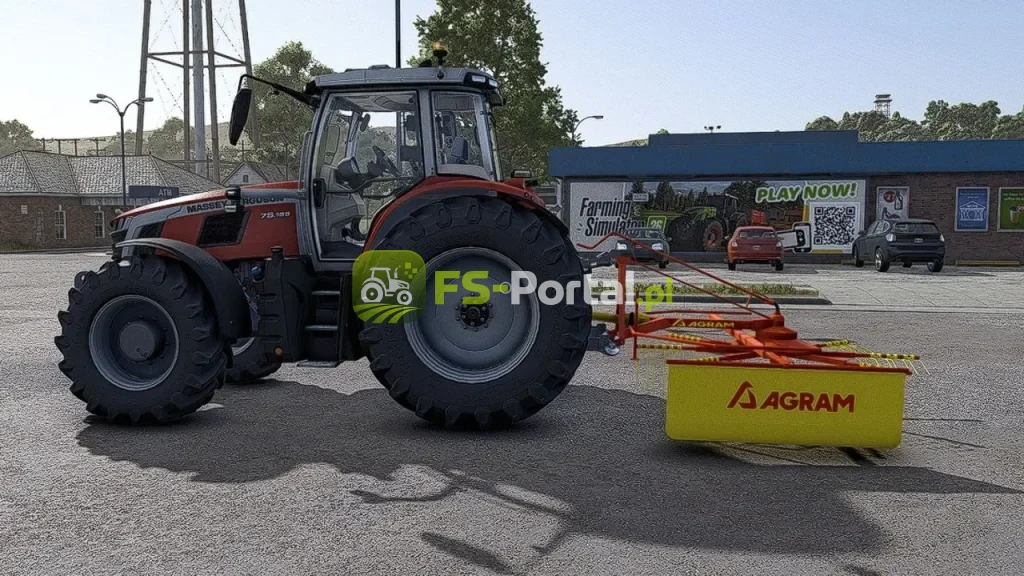 Agram Mounted Single-Rotor Windrower