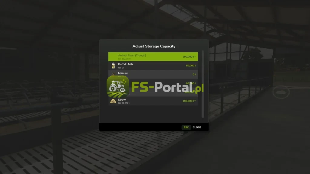 Adjust Storage Capacity