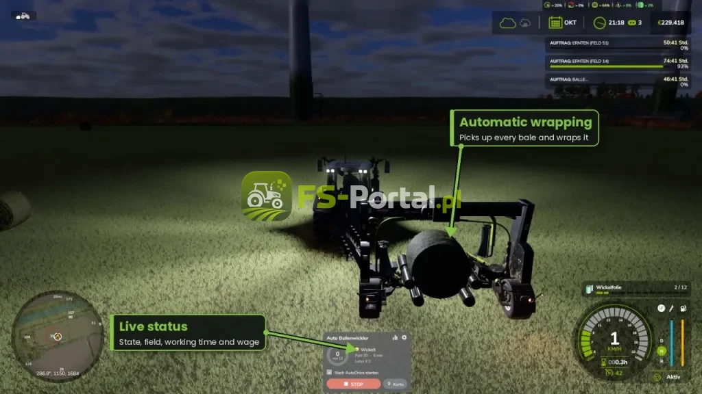 Auto Bale Wrapper