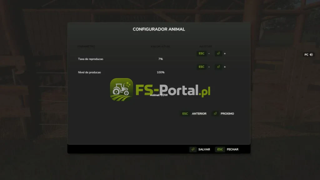 Configurable Animal Reproduction