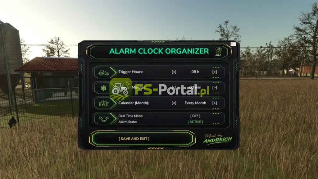 Farmer’s Alarm Organizer