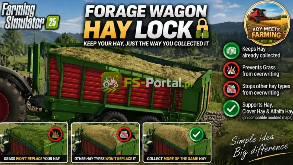 Forage Wagon Hay Lock