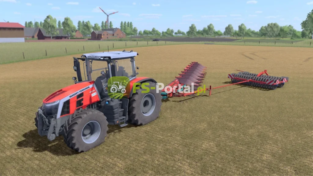 Kverneland plow with packer