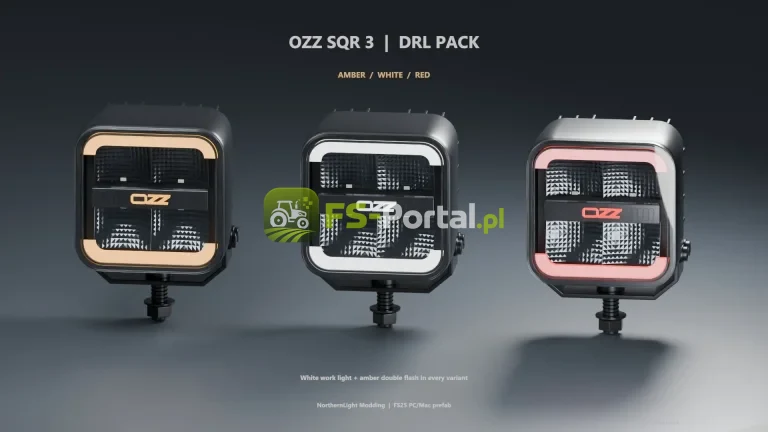 OZZ SQR 3 – Amber, White & Red DRL Pack (Prefab)