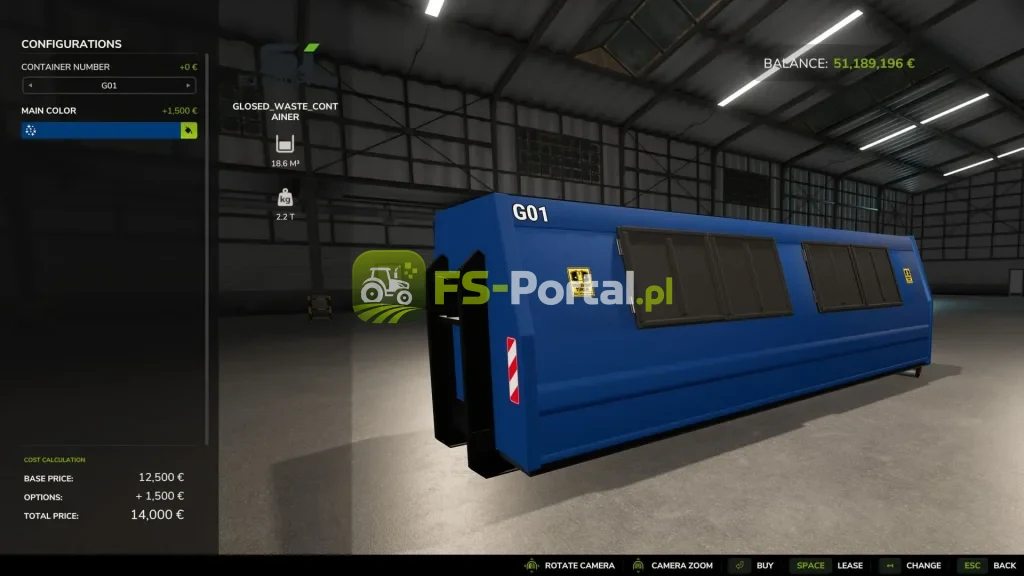 SJ Group Closed Waste HKL Container