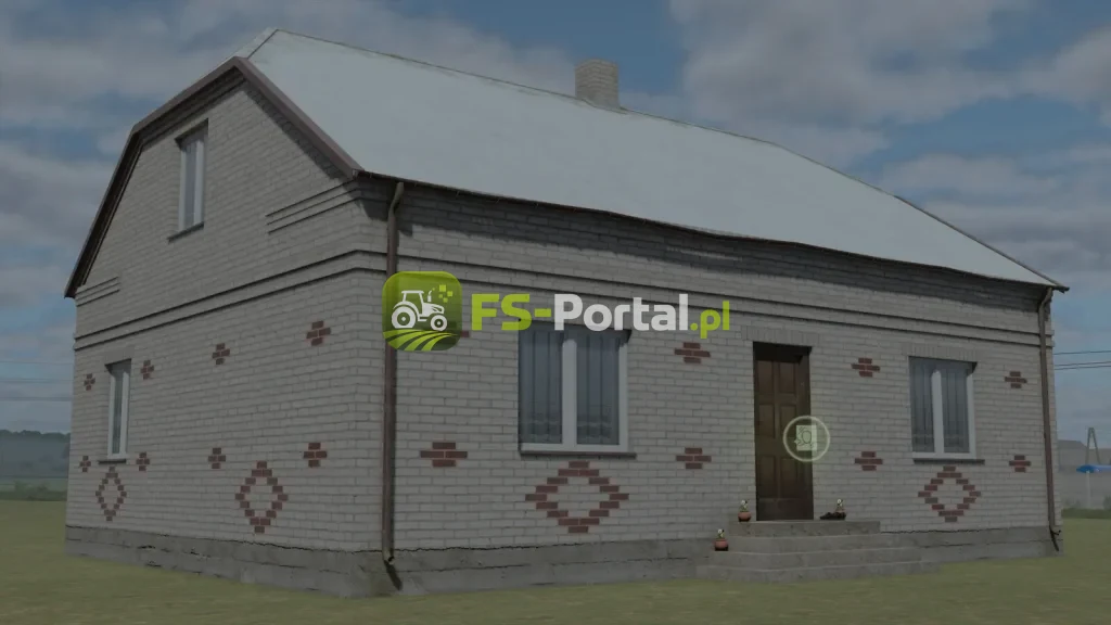 Polish White Brick House