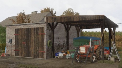 More information about "Garage with a carport"