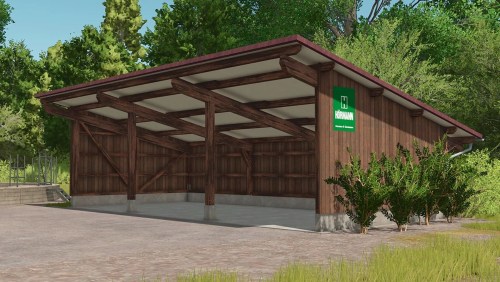 More information about "Small open garage with a dark wood look"