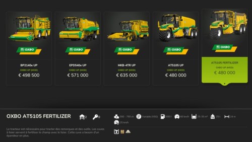 More information about "Oxbo UP Pack"