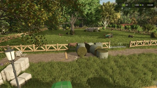 More information about "Small Sheep & Goat Pasture with Wooden Fence"