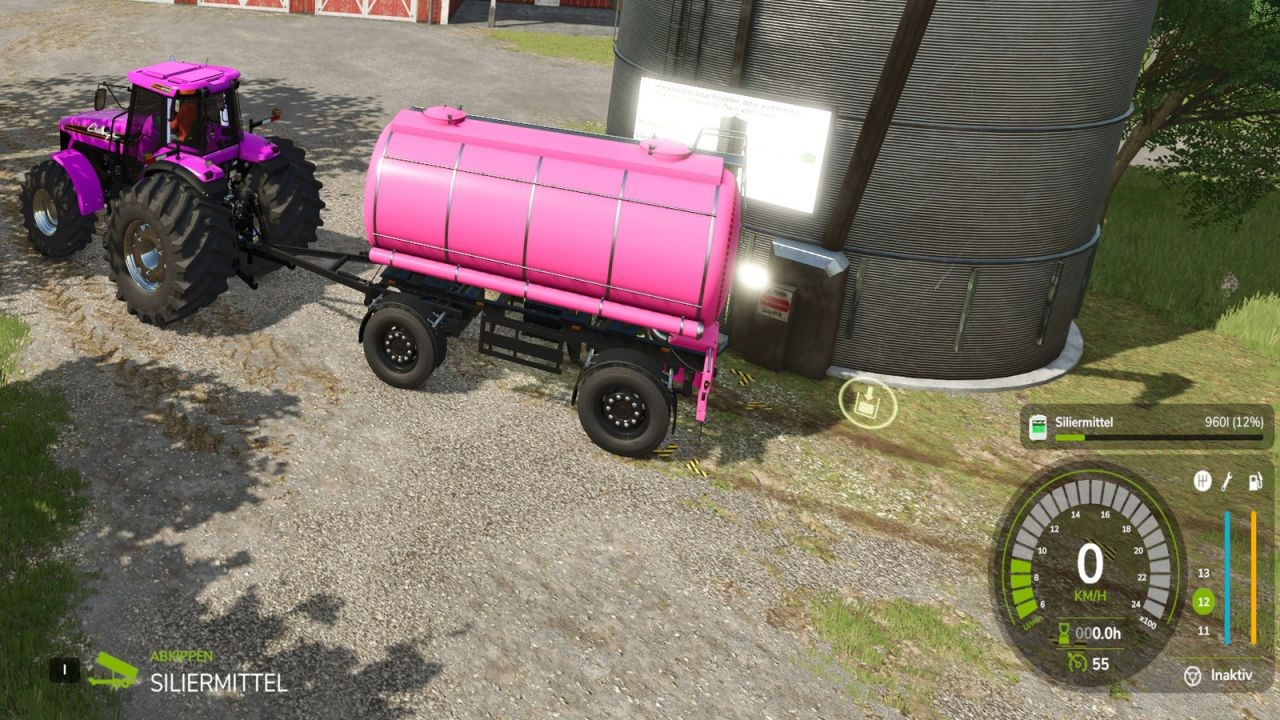 Fermenter and silo grass dryer