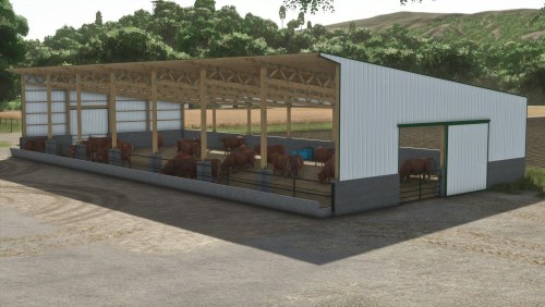 More information about "Monoslope Cattle Barn"