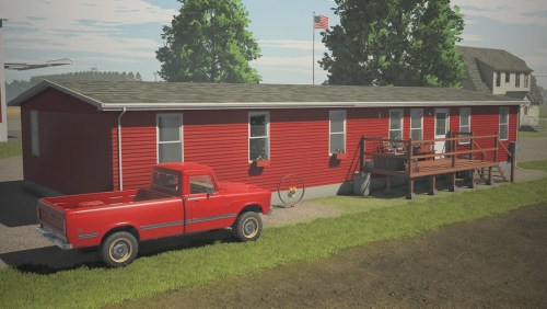 More information about "Farmhouse With Interior"
