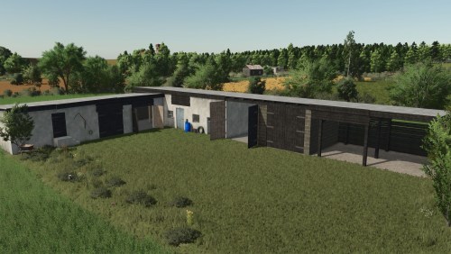 More information about "Old garage with a carport"
